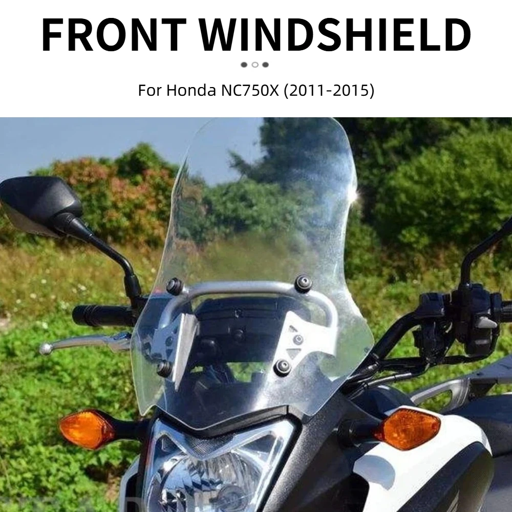 Motorcycle Accessories Windscreen Windshield Fairing Wind Shield Screen Protector For Honda NC750X NC 750 X NC 750X (2011-2015)