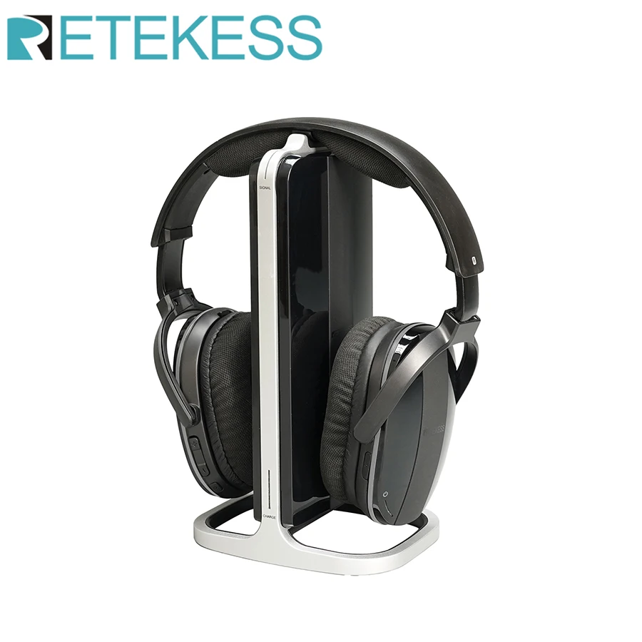 Retekess TA007 Wireless TV Headphone Bluetooth Headset For TV Watching With Multifunctional Base Rechargeable Strong Compatible