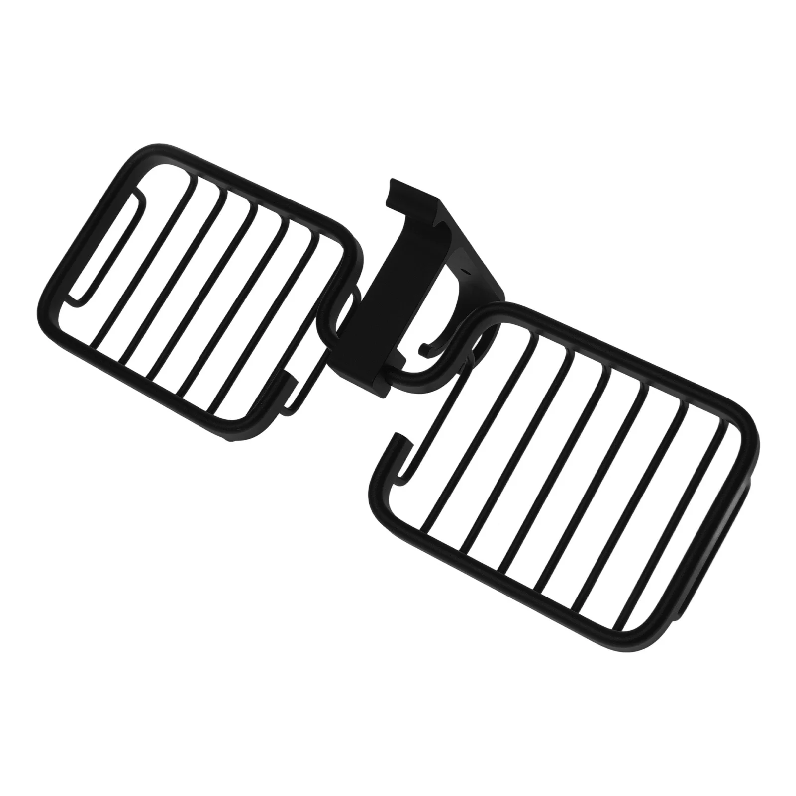 

Black Vintage Self Adhesive Wall Mounted Bath Soap Dish Holder Double Soap Basket with Hooks Aluminum Shelf Bathroom Sponge