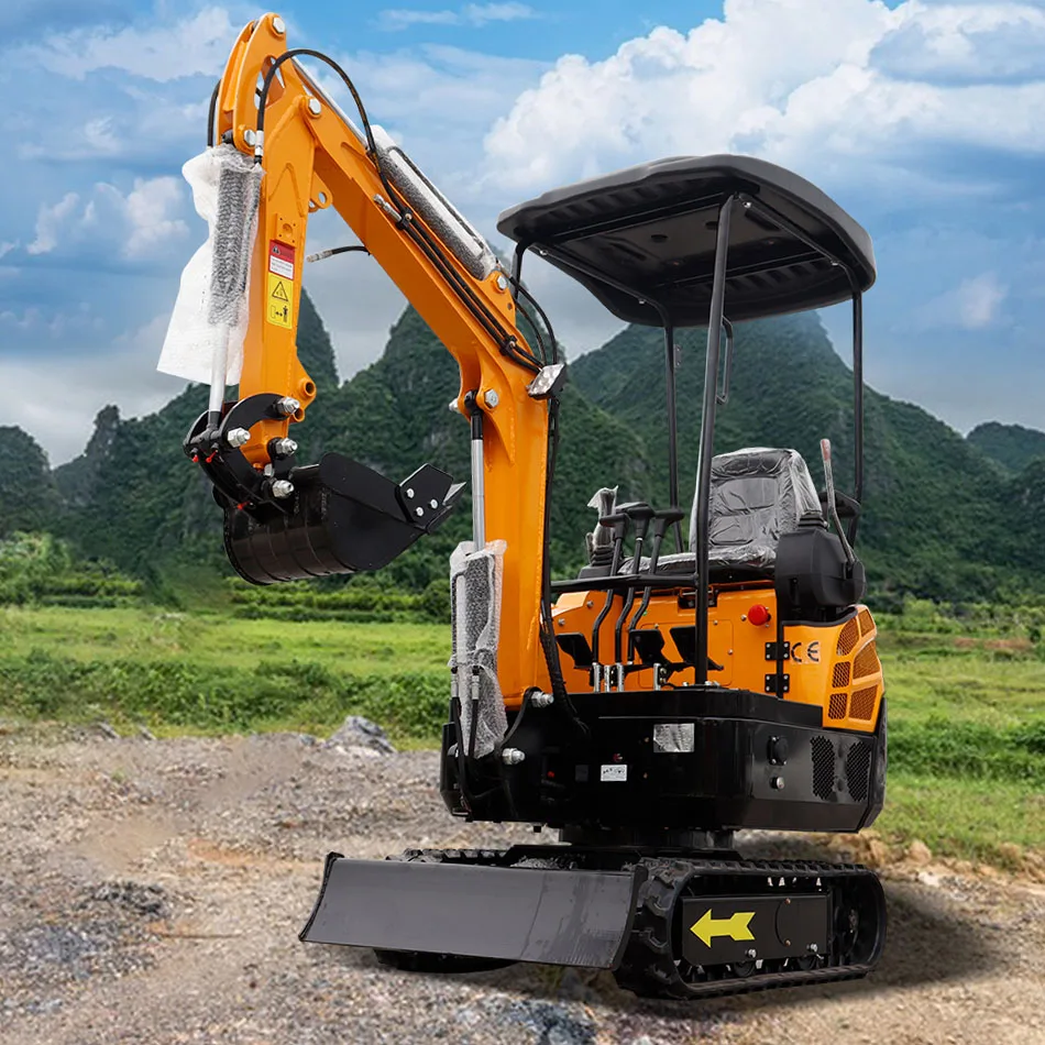 Małe Koparki Automatyka Maszyn Hydrauliczne Maszyny do Prac z Ziemią Mini Mikro Gąsienicowa Koparka Koparka 1 2 3 Ton Mini Koparka