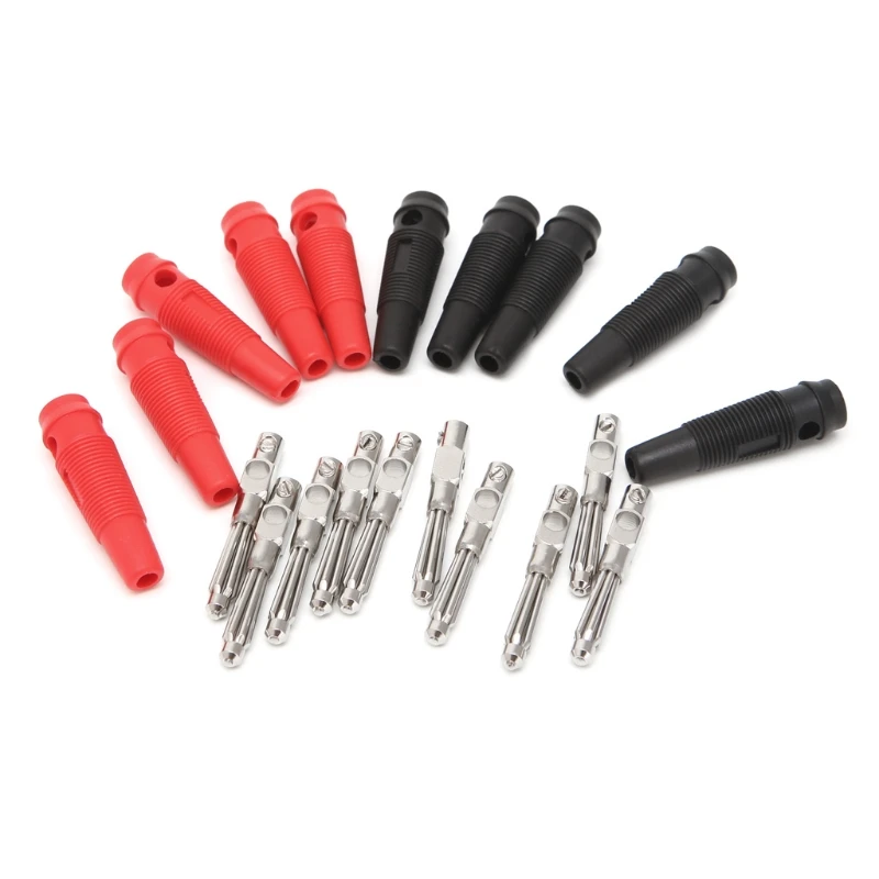 5 Cặp/10 Chiếc 4 Mm 32A Solderless Bên Xếp Chồng Chuối Cắm Đồng Trang Sức Giọt