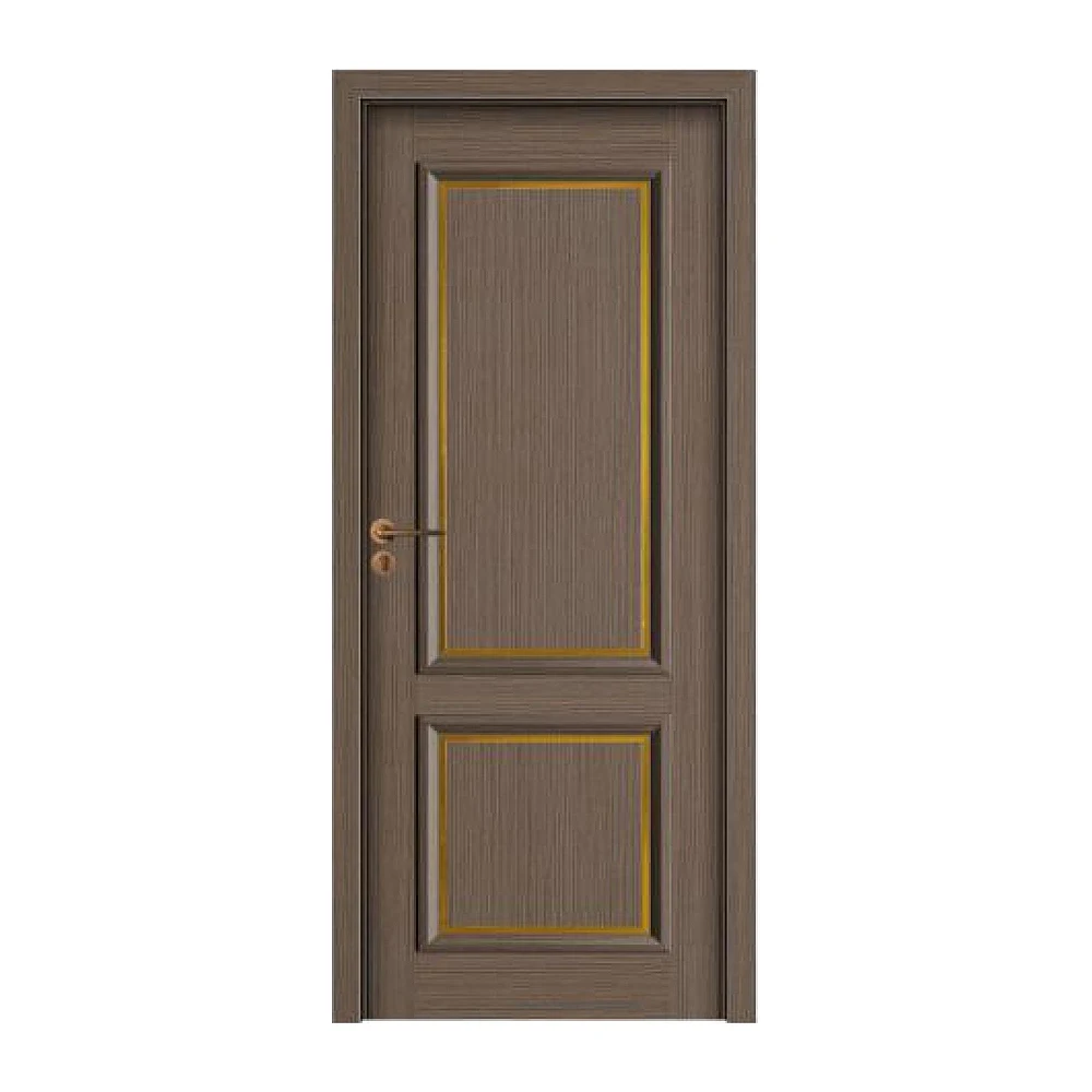 Puerta de madera maciza de alta calidad con diseño simple y moderno, puerta de madera maciza para dormitorio interior, superventas