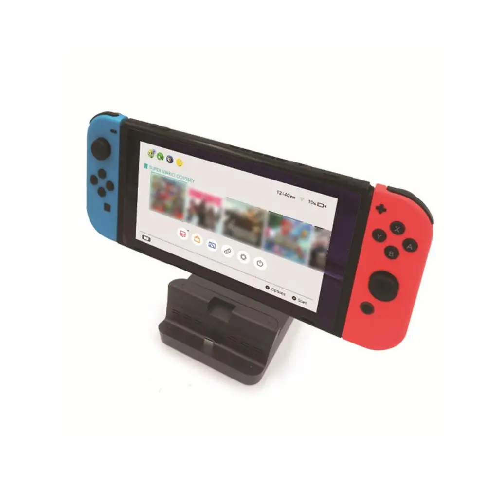 Estación de acoplamiento de consola de juegos práctica, soporte de cargador, resistente al desgaste, tipo C, compatible con HDMI