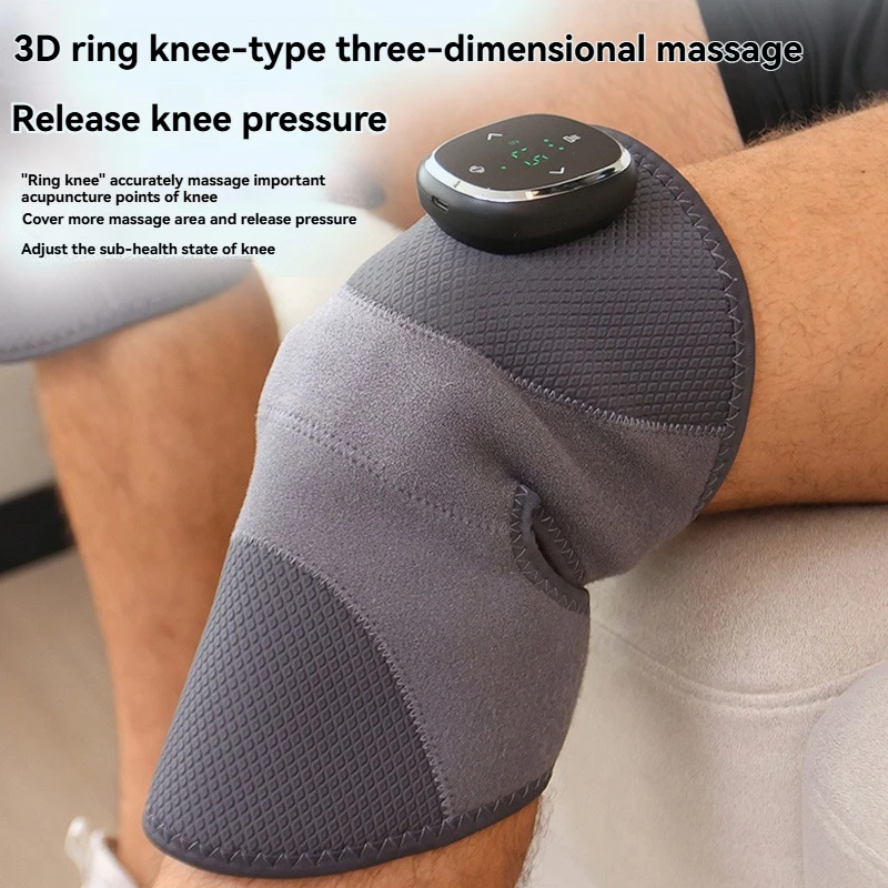 

Intelligent knee massager, knee vibration therapy device, warm protection for the elderly, cold leg relaxation, pain relief, vib