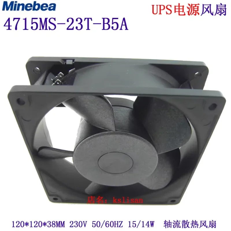 NMB-MAT 4715MS-23W-B5A D00 Server Cooling Fan AC 230V 60Hz 120x120x38mm 2-Pin