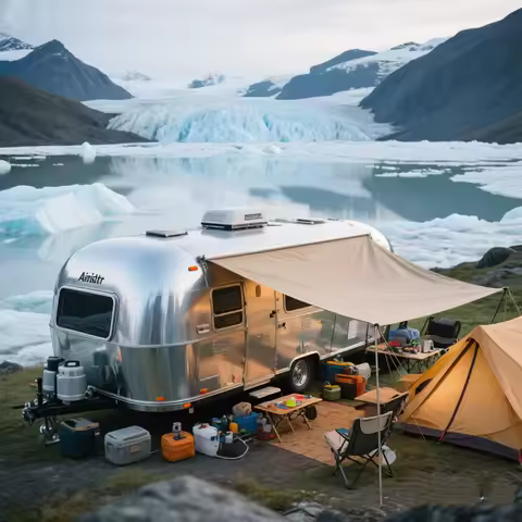 2025 CE Certified 23ft Off-Road Camper Travel Trailers Truck Bed Caravan RV with Toilet for Outdoor Camping Rv Camper Motorhome