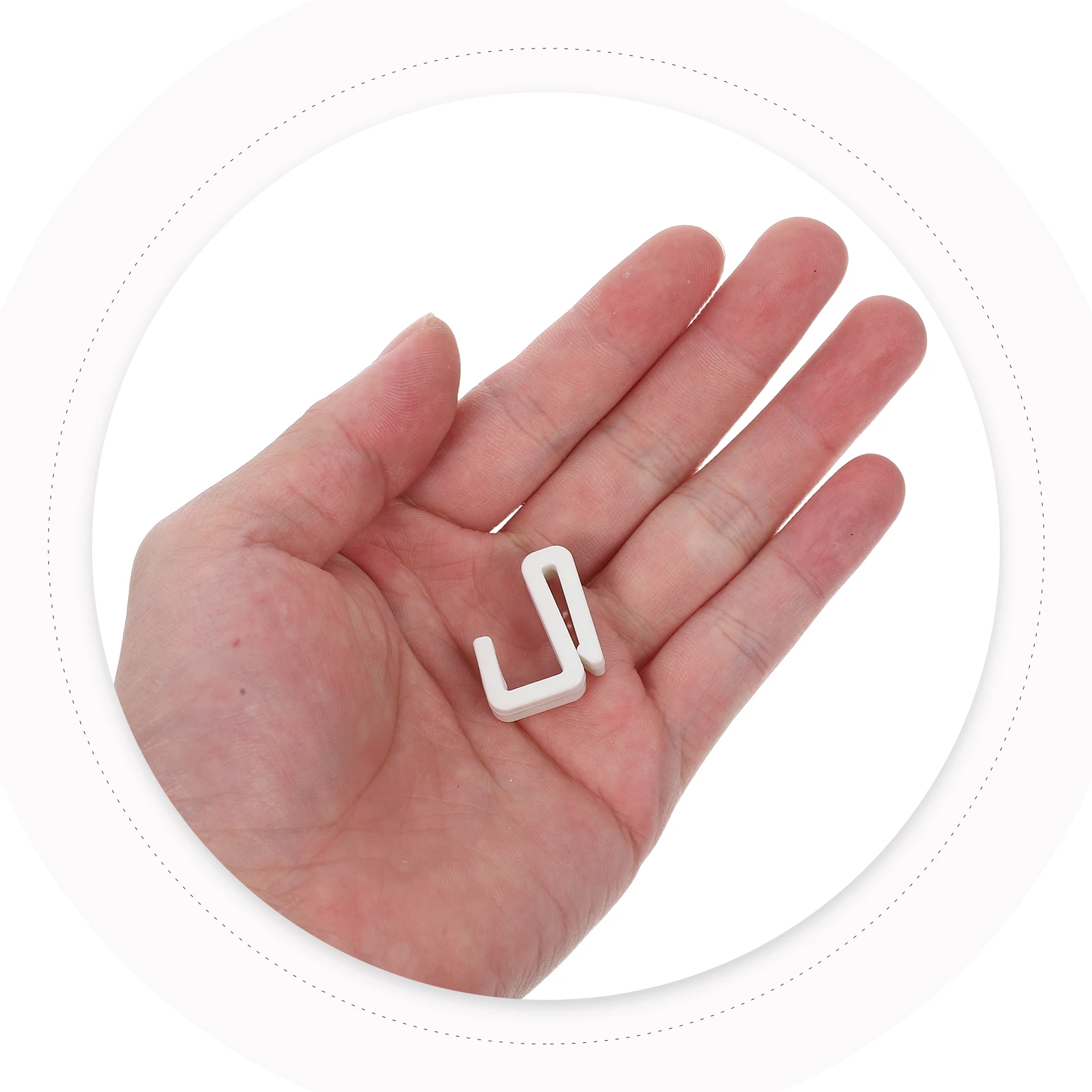 

20 Pcs Clothes Hook Plastic Hangers Clip-on Hanging Hooks for Closet Organization