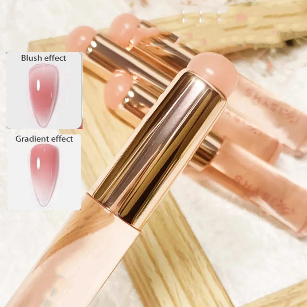 Bâton applicateur en Silicone pour Nail Art, brosse, poudre de rouge à lèvres, stylo d'application de poussière pour effet dégradé, outil de manucure de maquillage, 1 pièces