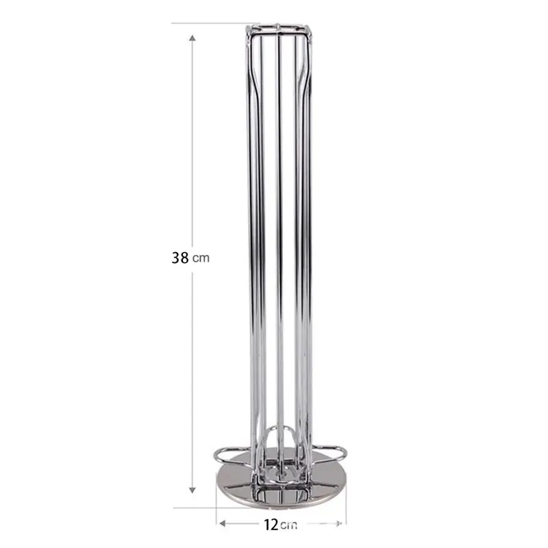 A7THK-1 PCS For Nespresso Pod Holder Stand Rack Display Coffee Capsules Stainless Metal Holders Holds 40 Coffee Pods