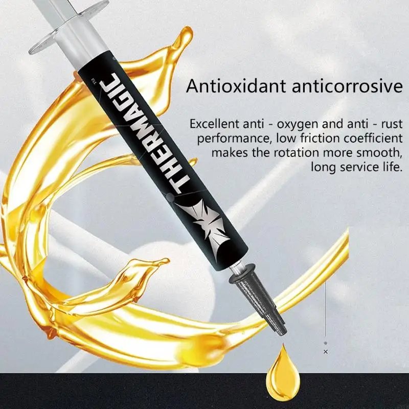 مركب 3 مل مركب CPU مروحة مروحة التبريد السيليكون المعجون الحراري لإنتل لمعالج معالج زيت زيت الكمبيوتر