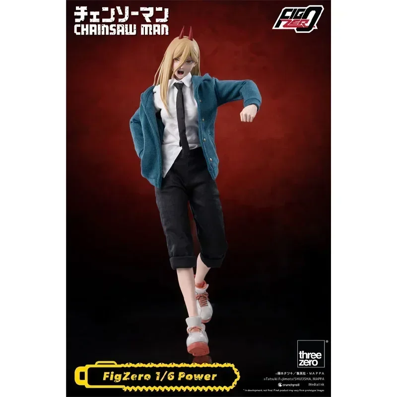 In Stock Threezero FigZero 1/6 Power 3Z0408 CHAINSAW MAN PVC 31CM Anime Action Figure Model Statue Collection Boxed Toys Gift