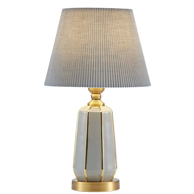 

American simple modern light luxury, living room study bedroom bedside ceramic table lamps, warm touch