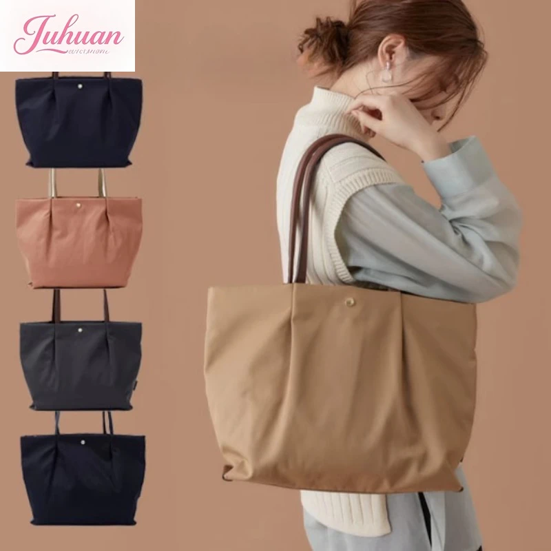 

Japanese Simple Waterproof Women's Bags Shoulder Basg Large Capacity Satchel Daily Commute To Work Versatile Tote Bag for Ladies