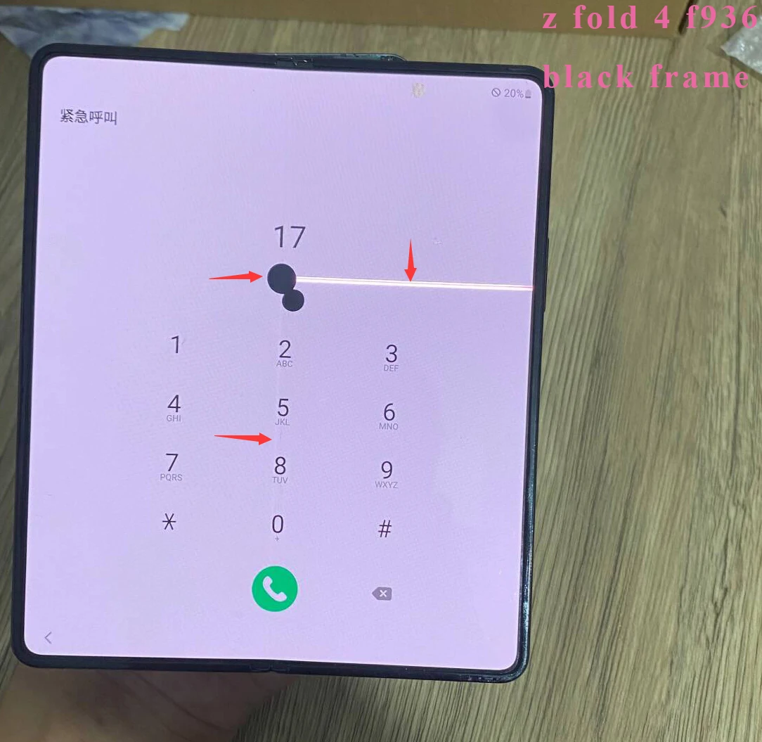 7.6''Super AMOLED For Samsung Z Fold 4 With Defect Inner Screen F936 F936u F936b/ds Display Touch Screen Digitizer Replacement