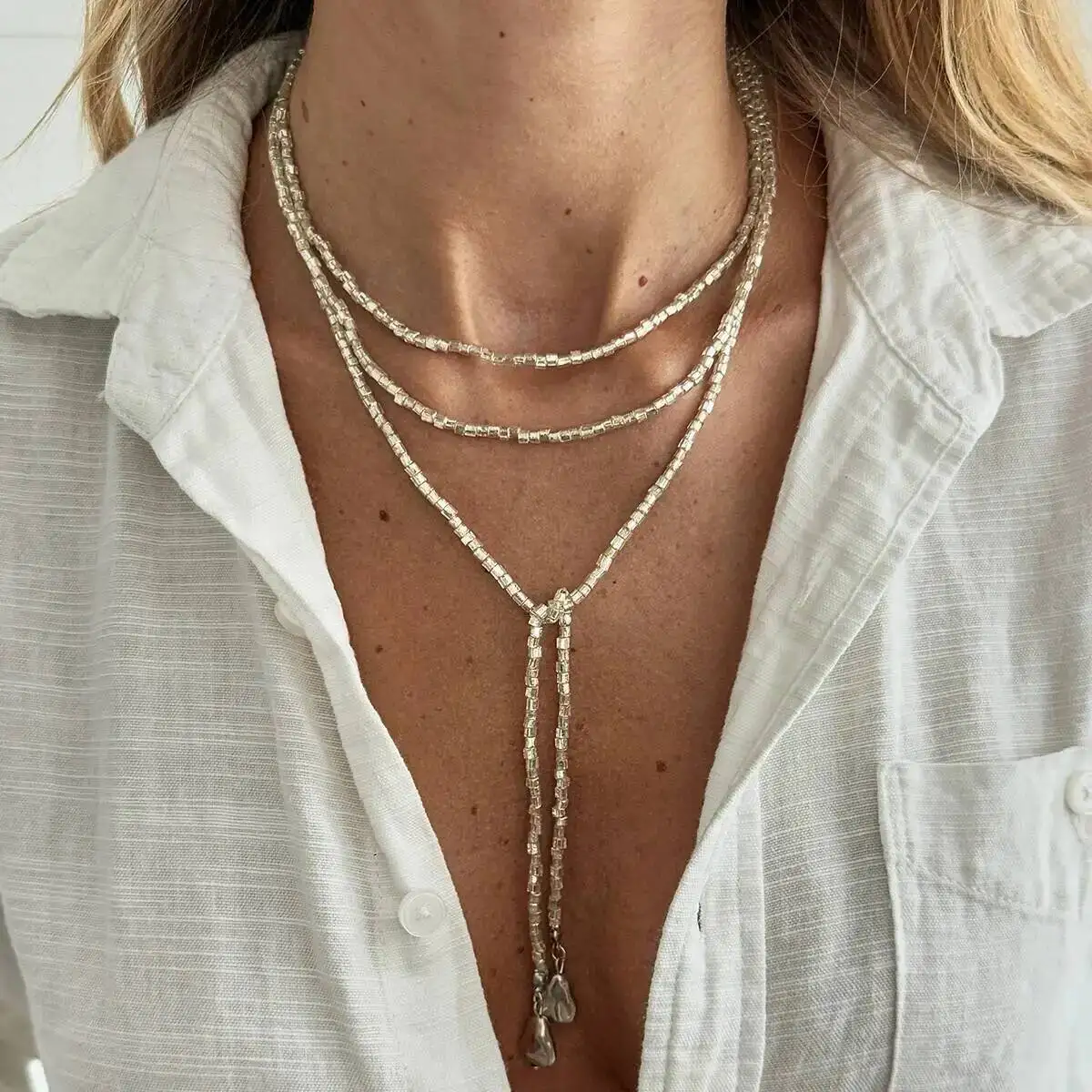 IngeSight.Z بوهو مثير بسيط هندسي قلادة المختنق قلادة المرأة الاتجاه الجديد الشرير قابل للتعديل سترة سلسلة مجوهرات الحفلات هدية