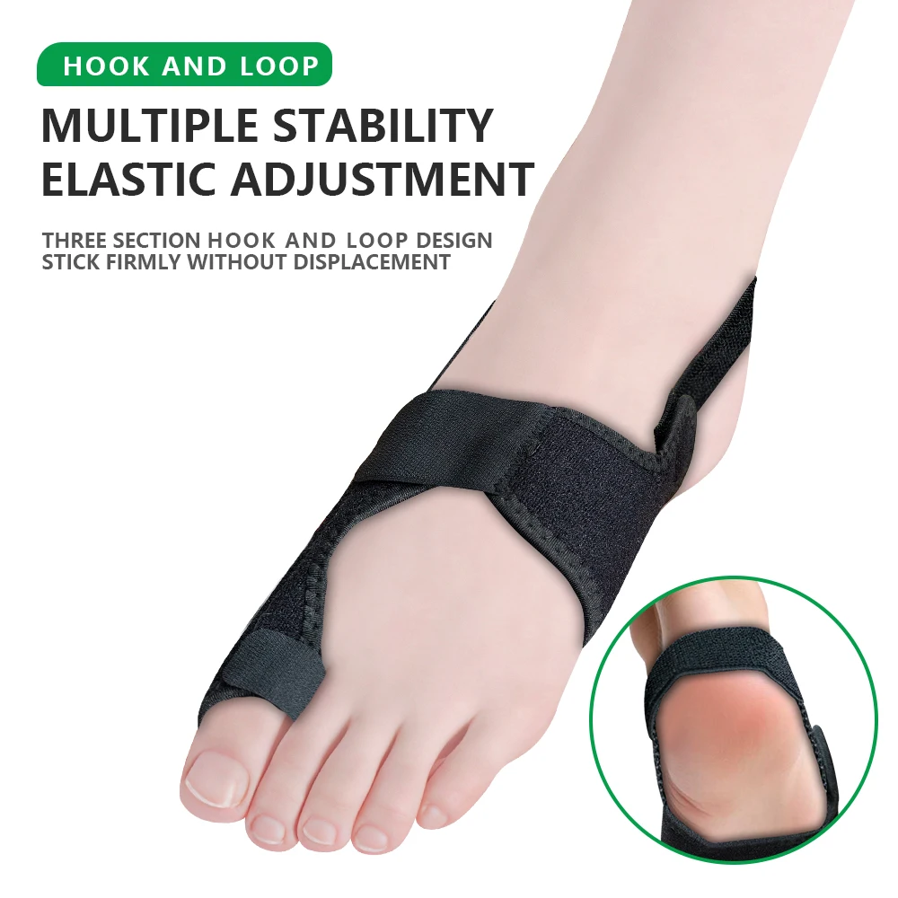 Pair Bunion Corrector Orthopedic Bunion Splint Non-slip Strap Toe Straightener Day Night Foot Support