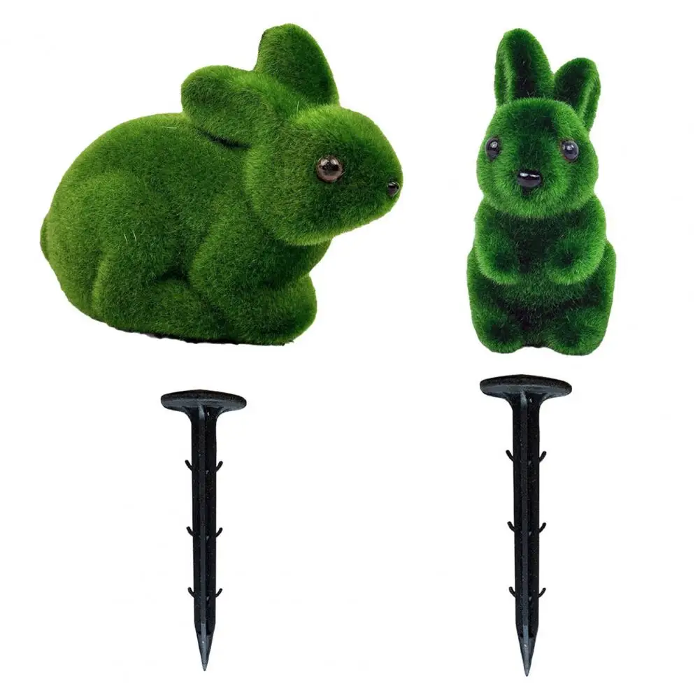 Rabbit Plant Decoration Easter Bunny Topiary Stake Set Artificial Rabbit Plant for Indoor Outdoor for Easter