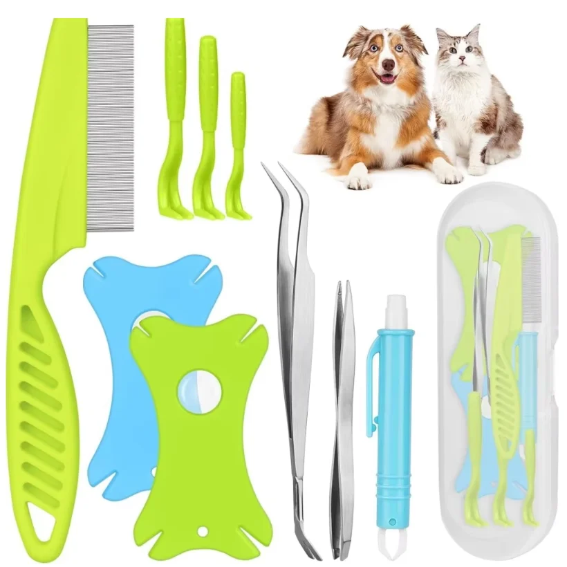 Tick Removal Card with Magnifying Glass Tick Removal Tool Set with Magnifying Glass for Easy Durable Tick for Prevention
