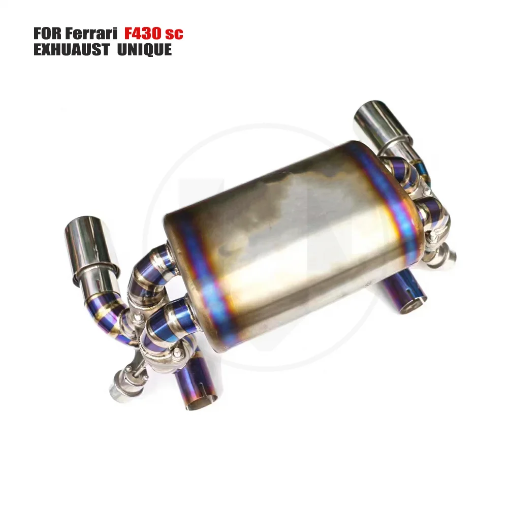 

UNIQUE Titanium Alloy Exhaust Manifold Downpipe Is Suitable For Ferrari F430 sC Auto Modification Electronic Valve