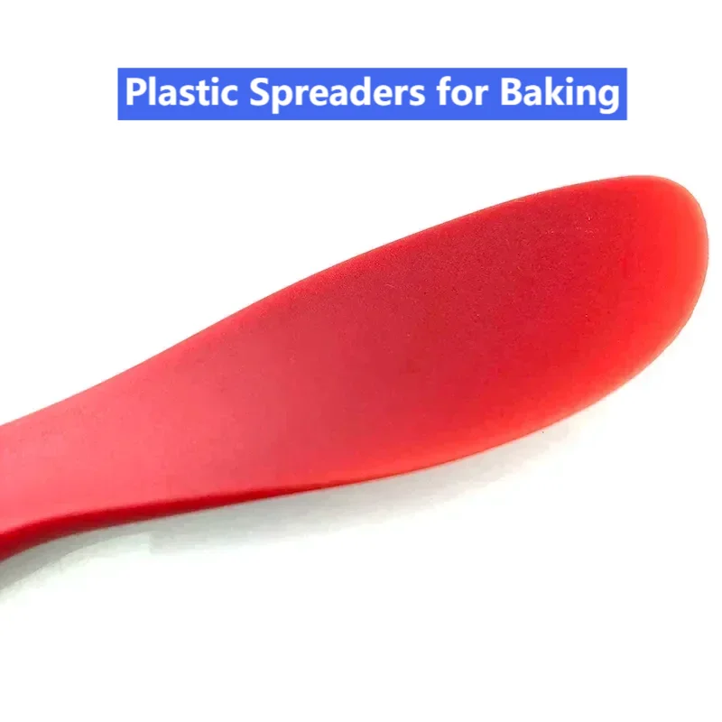 Espátula esencial para hornear en la cocina, diseño de plástico antiadherente para untar mantequilla, crema, queso y salsa en pan