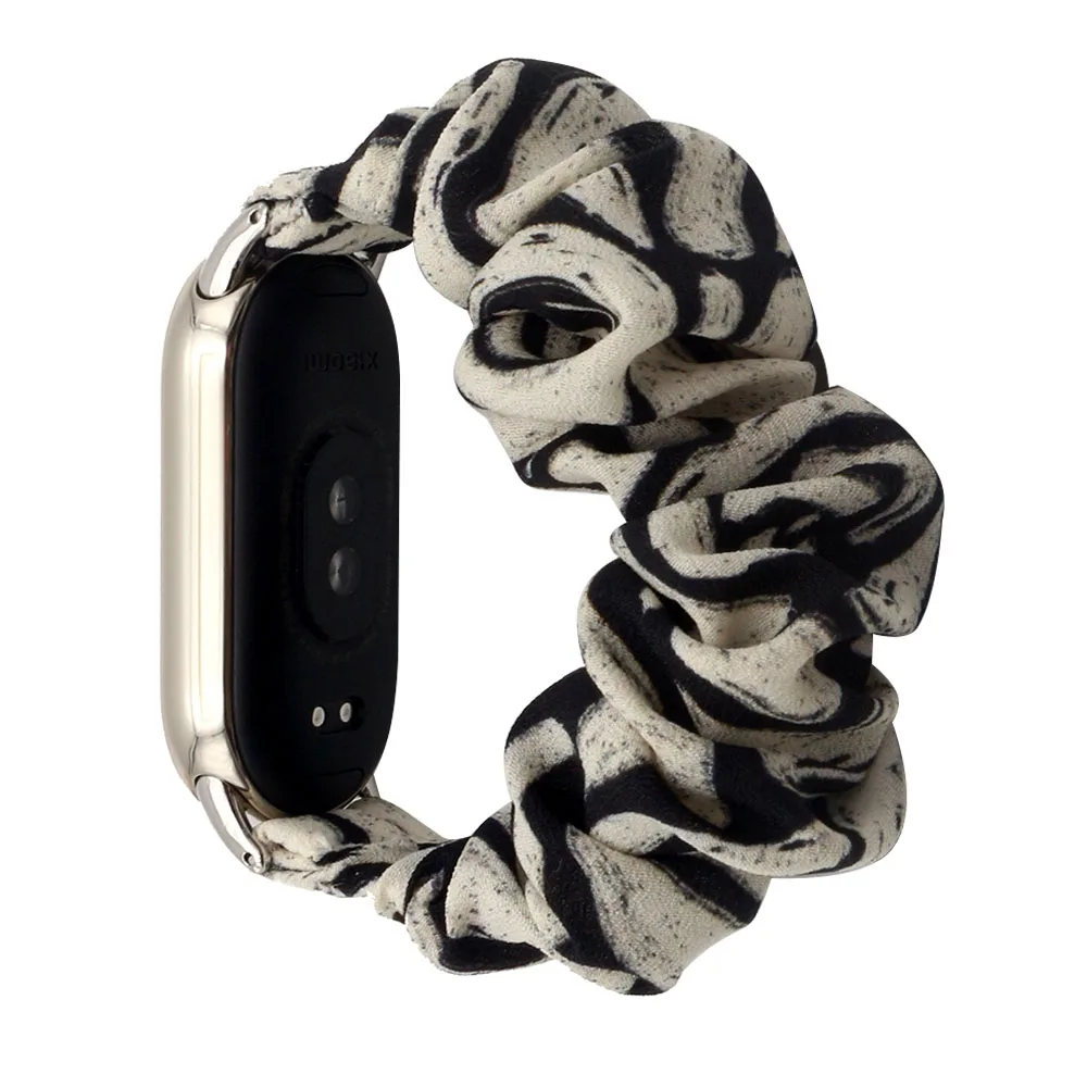 Verstellbares Scrunchies-Band für Xiaomi Smart Band 9/8/ Mi Band 10, Uhrenarmband, dehnbares Armband, elastische Schlaufe, Scrunchy-Armband