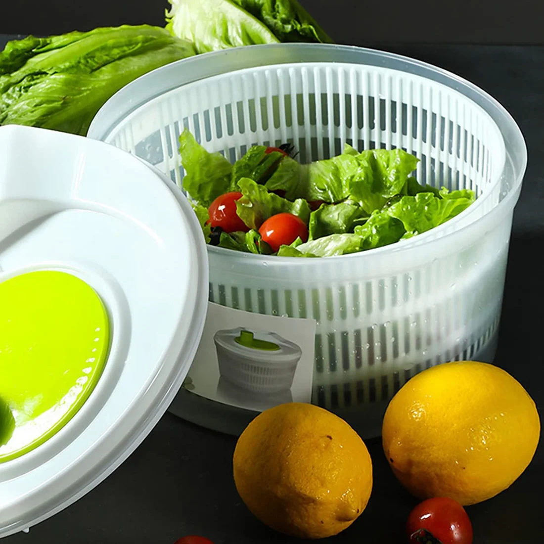 Salad Washing Machine Lettuce Rotating Vegetable Washer Capacity for Fruit and Vegetable Cleaner