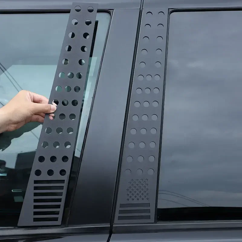 

For Land Rover Discovery 3 4 LR3 LR4 04-16 Car Door Window Center B Pillar Post Aluminum Alloy Cover Trim Car Accessories