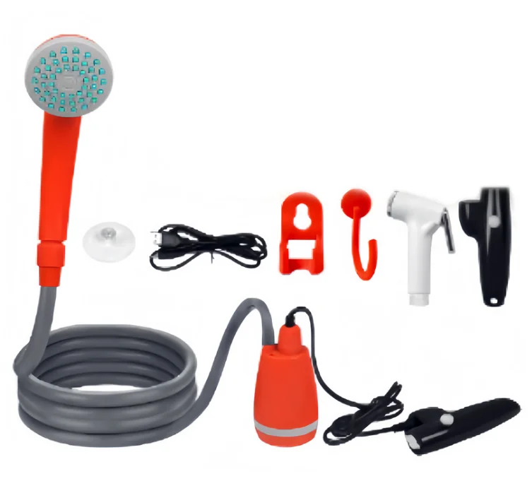 

Portable Camping Shower Outdoor USB Charging 12v Electric Camping Shower Kit