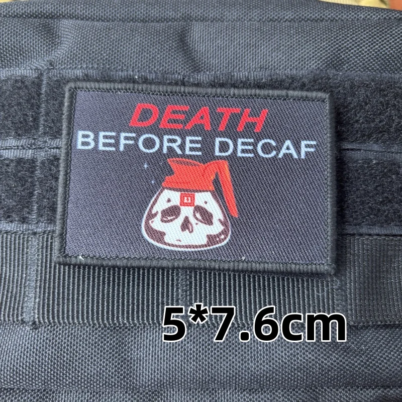 Tactical Gun Bullet Analysis Patch Fun Printed Hook and Loop Emblem Military Skeletor Death Skull Morale Badge Backpack Stickers