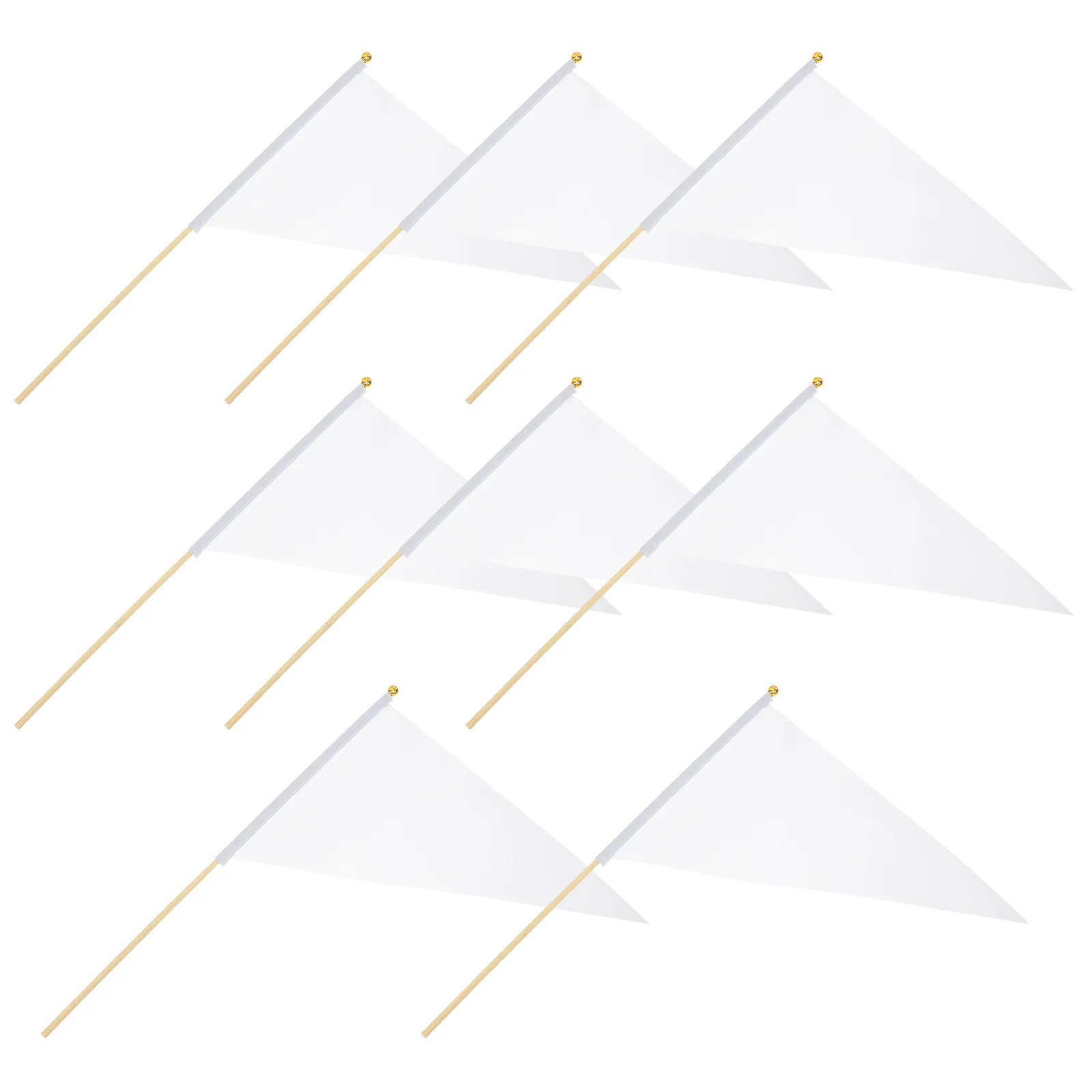 

8Pcs Marking Flags Bamboo Polyester Sturdy Lawn Yard Garden Irrigation Sprinkler Flags for Property Line Surveying Dog Poop