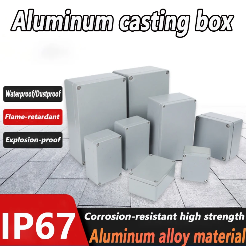 Industrial Outdoor Cast Aluminum Waterproof Box, Outdoor Aluminum Box, Metal Box, Outdoor Terminal Sealing Box