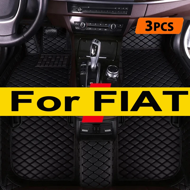 Car Floor Mats For  FIAT FIAT tipo 500 500c 500X Barchetta Croma 126p X1 9 Ducato   Car Accessories