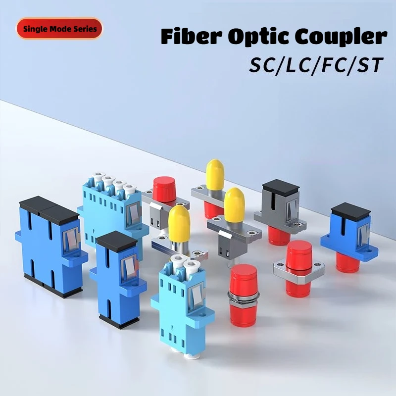 100pcs Fiber Optic Adapter LC/FC/ST Coupler APC SC/AP LC Simplex Connector FC-SC Flange Coupler Single-mode Extension Adapter