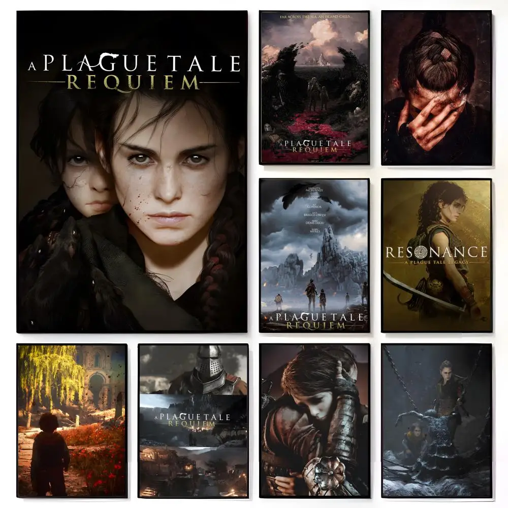 Historical Survival Game A-A Plague Tale Requiem Poster American Film Mural Home Childrens Room Wall Decor Print