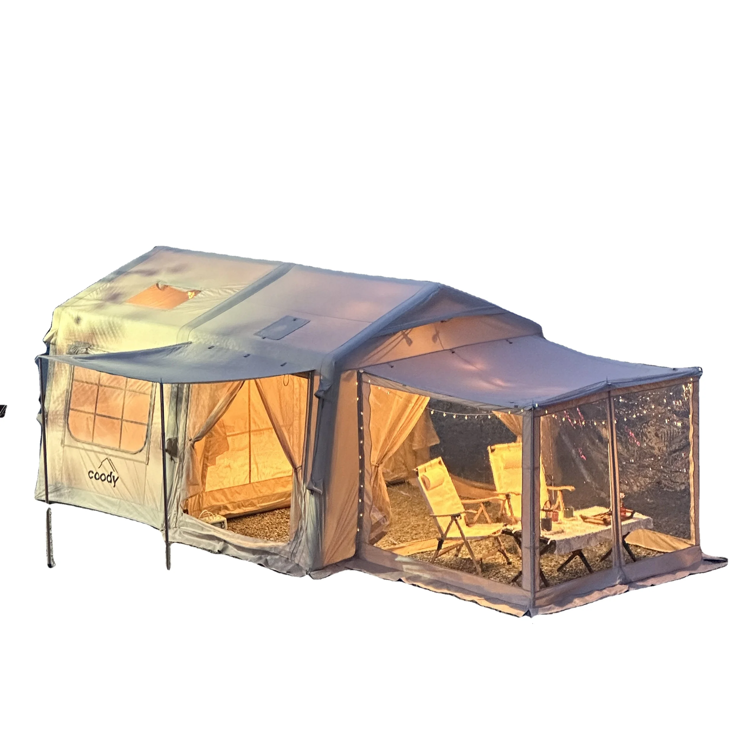 12X Sqm Air Tent Waterproof UV Protection Outdoor Camping Inflatable Tent