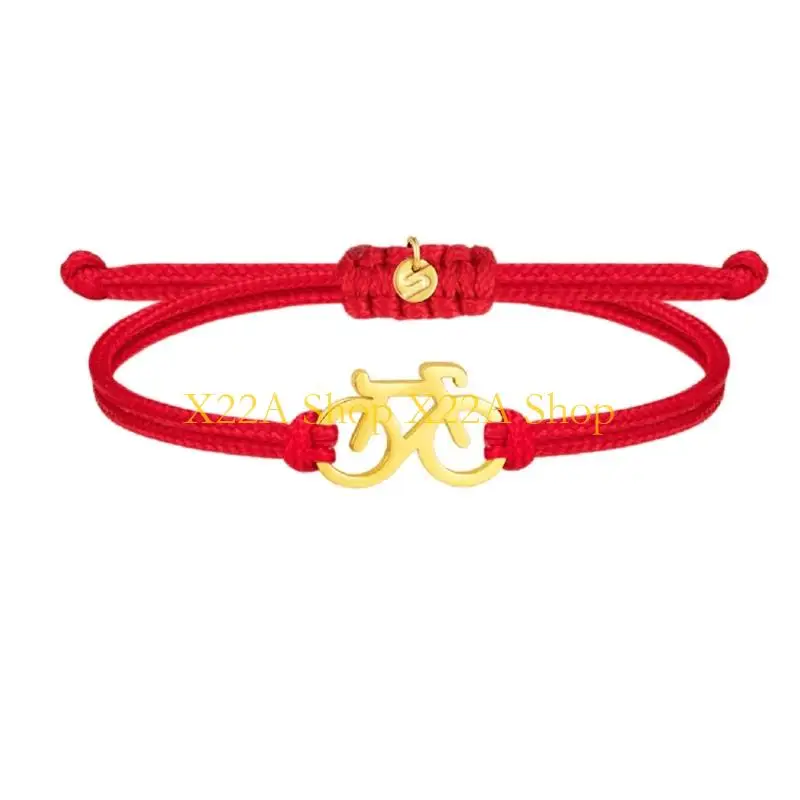 Unique Modern Plaited Cycling Bangle For Motorcyclists Unisex Fashion Wrist Jewelry