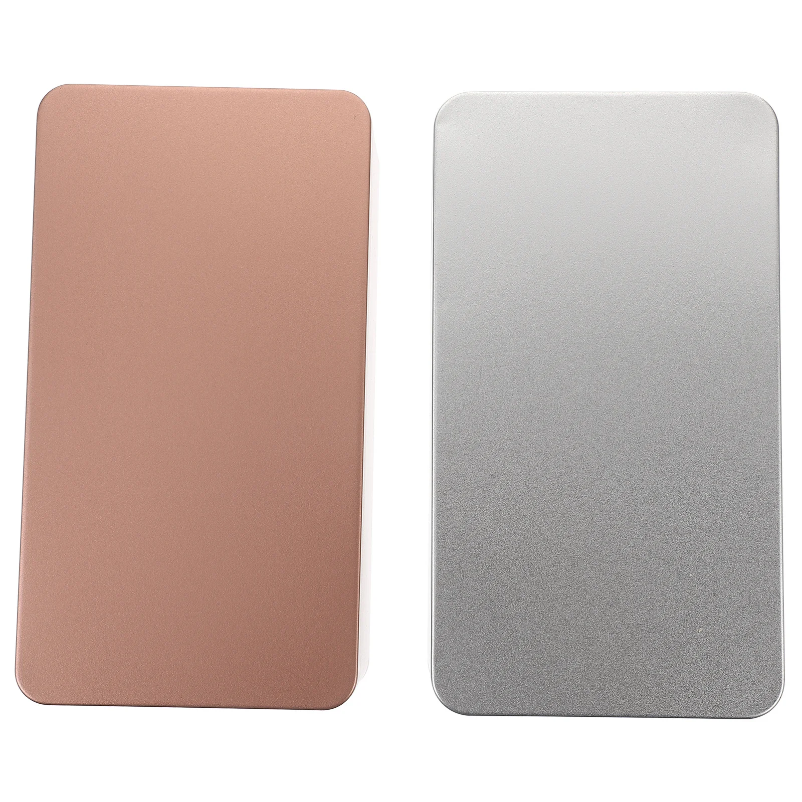 

2pcs Tea Leaf Storage Container Tinplate Box For Candies Chocolate Organizer Food Safe Solid Storage Holder Gift Box