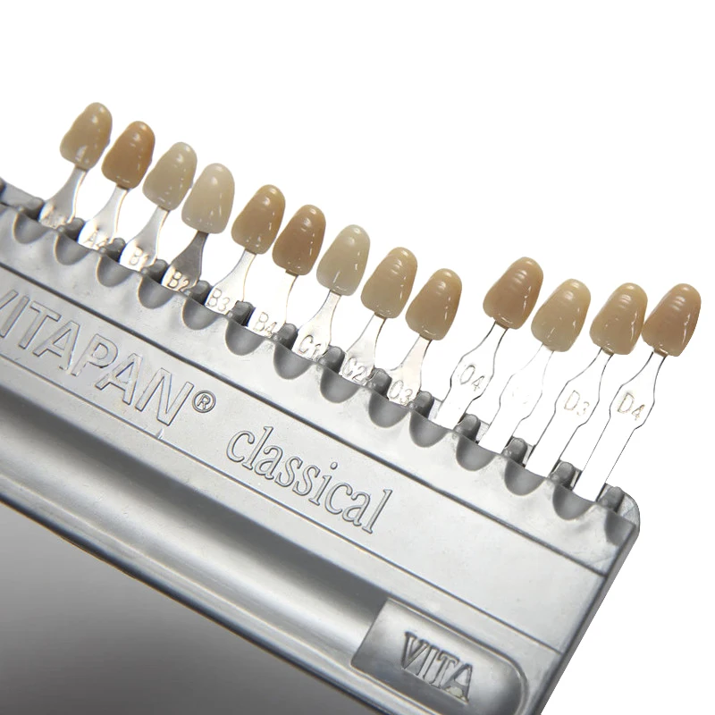 Dental Shade Guide Material Vita 16 Colors Tooth Model Colorimetric Plate Tooth Shape Design for Tooth Whitening Products
