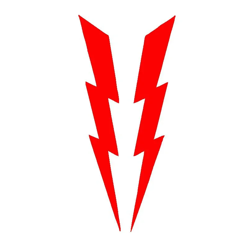1 Pair Motorcycle Stickers Lightning Car Body Reflective Waterproof Decal DIY Moto Helmet Head Windshield Side Body Decoration