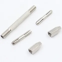 Drill Bit Clamp Watchmaker Pin Vice Home Carving Repair Tool Double Ended Six-Angle Screwdrivers Collet Holder Watch 0-3.1mm