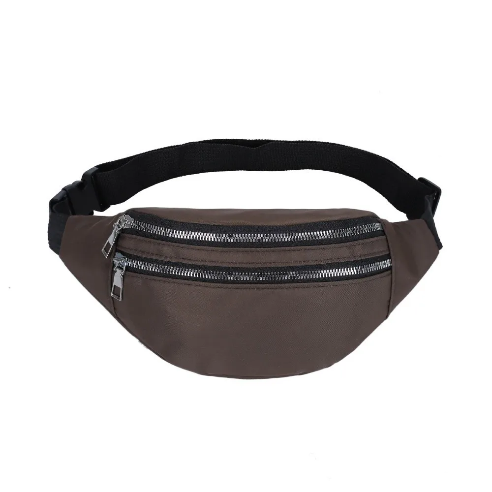 Outdoor Sport Bag Nylon Waist Bag Casual Waterproof Fanny Pack Multi-layer Phone Pouch Men's and Women's