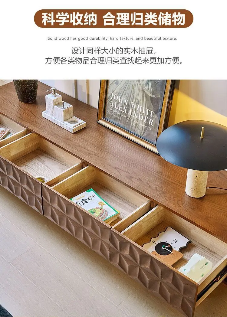 Журнальный столик из цельного дерева для гостиной, дома, антикварный журнальный столик, комбинация ТВ-шкафа