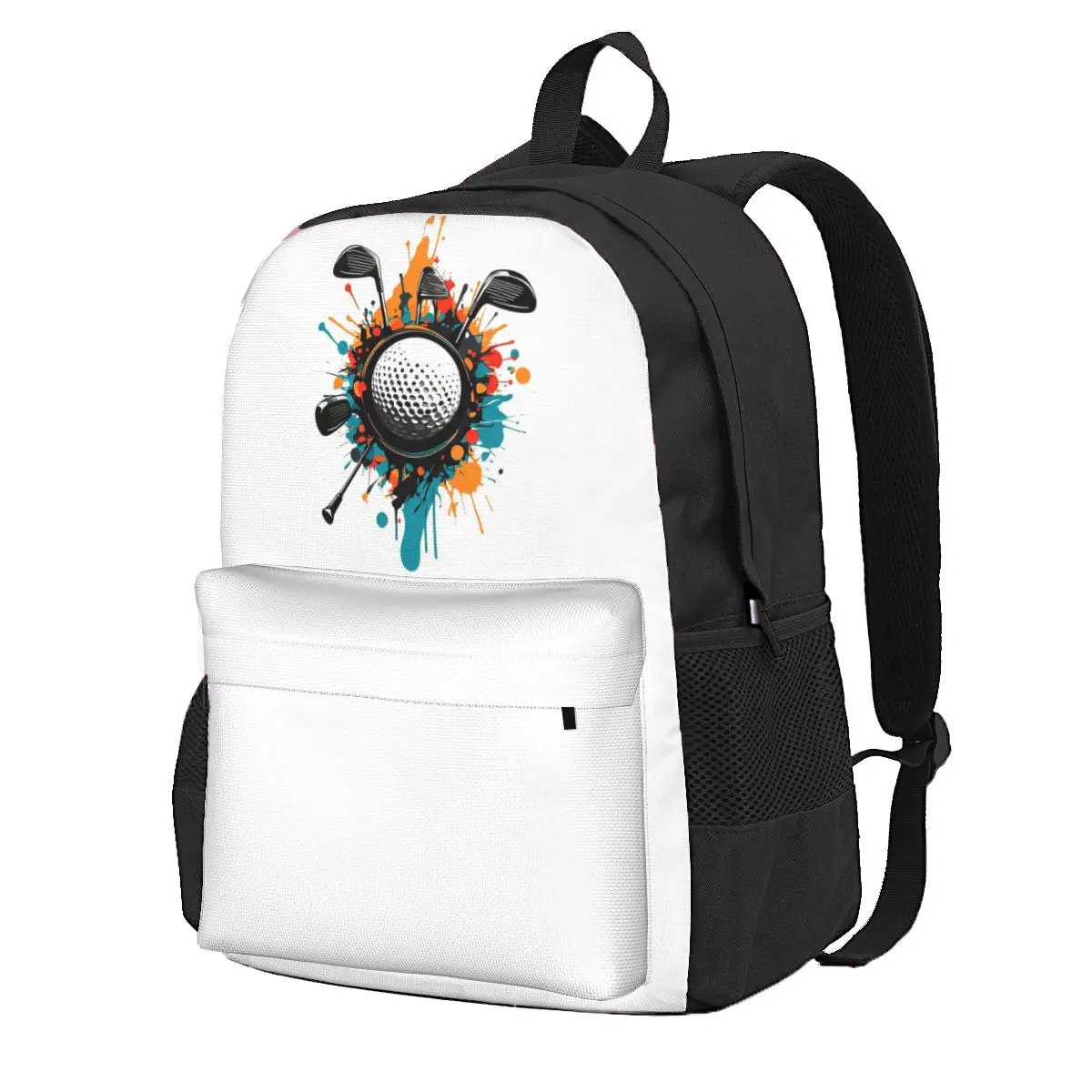 

Golfer Design Aesthetic Golfer Sport Student Backpack School Bag Hiking Travel Daypack Men Women Fashion Bookbag Shoulder Bags