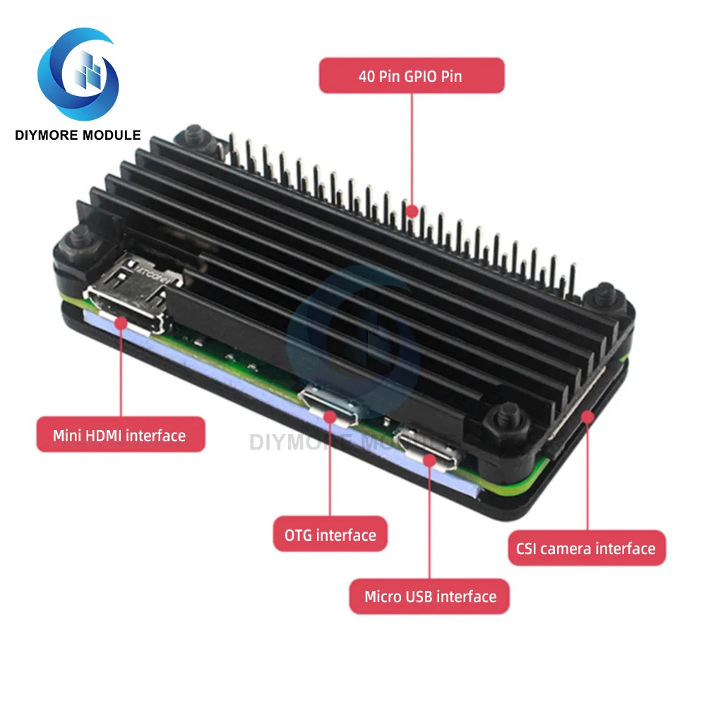 for Raspberry Pi 4 Model B Aluminum Case, Passive Cooling Aluminum Alloy Protective Shell Metal Enclosure for Raspberry Pi 4 Mod image 5