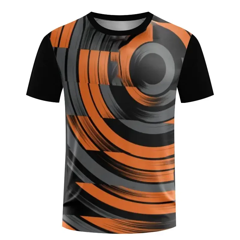 Summer 3D Printed Tee Round Neck Quick Dry Fabric for Running Workouts Sports simple T shirt Men Women's Shirts Kids Tshirt