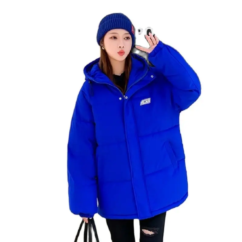 

2023 Winter Jacket Women Fashion Hooded Oversize Loose Puffer Parka Mujer Down Cotton Padded Bubble Coat Female Short Overcoat