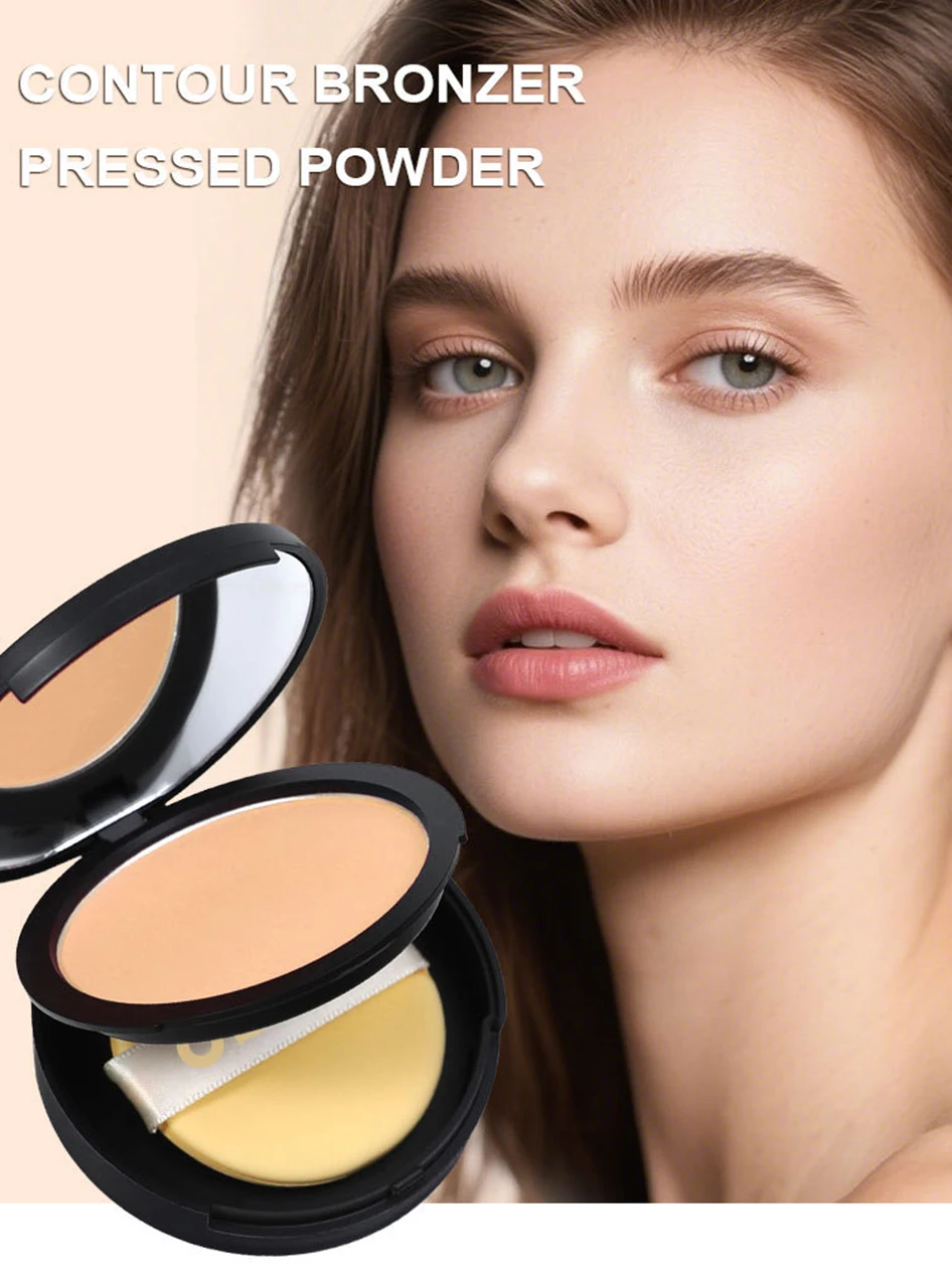 22color Private Label 9g Concealer Pressed Powder Custom Logo Black Can Waterproof Sweat-proof Brighten Oil-control Makeup Vegan