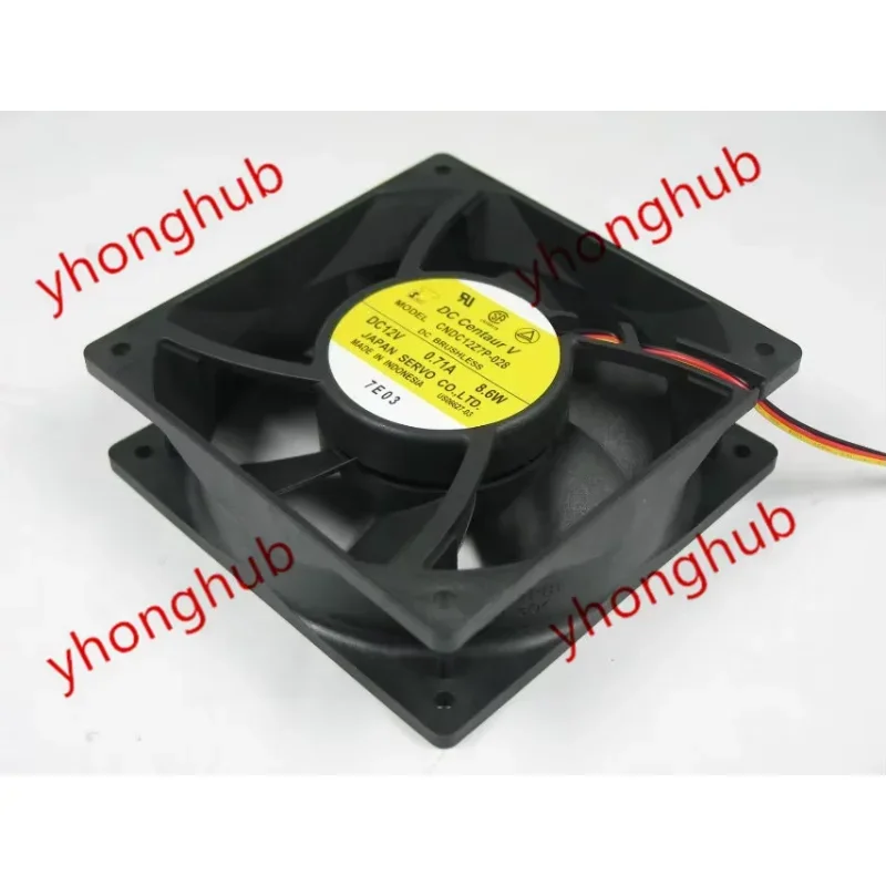 

CNDC12Z7P-028 DC 12 В 0,71 А 8,6 Вт 3-проводной 120X120X38 мм охлаждающий вентилятор для сервера