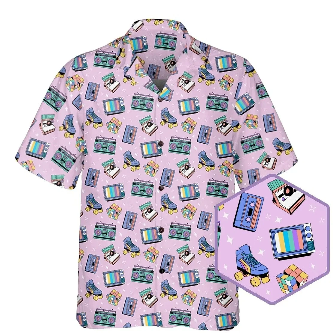 Hawaiian Shirt, Comfortable and Loose Fit