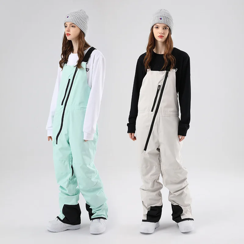 

Winter New One-Piece Ski Pants Men Wwomen Outdoor Sports Snowboarding Pants Jumpsuit Overalls Windproof Waterproof Snow Pants